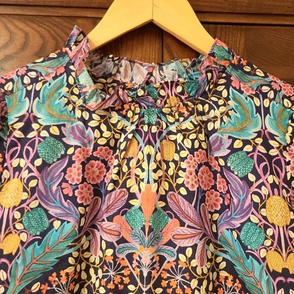 J. Crew Puff-sleeve top in Liberty Elm House Floral XXS - Picture 6 of 11